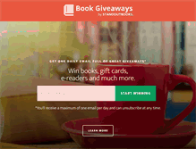 Tablet Screenshot of bookgiveaways.net